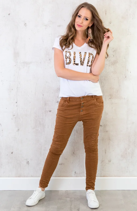Chino Broek Cognac