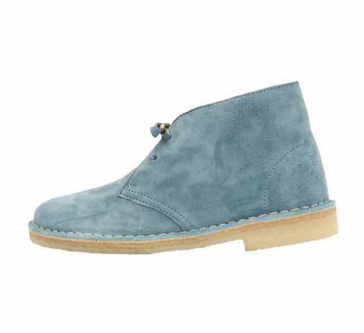 Clarks Women's Desert Boot Ocean Blue Suede