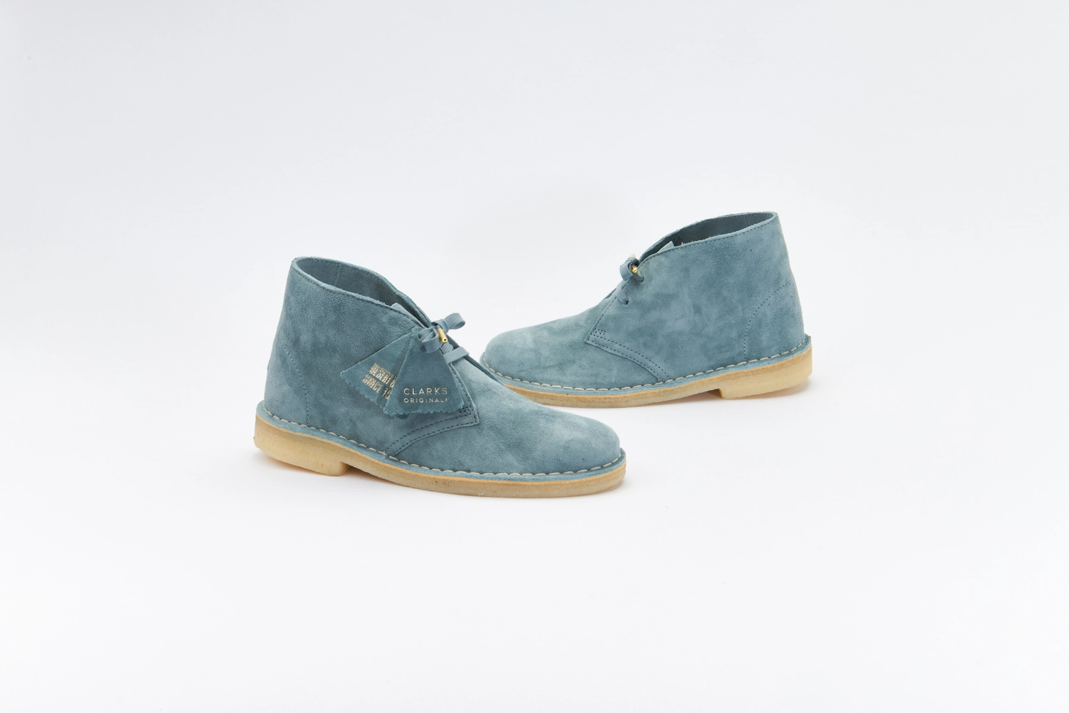 Clarks Women's Desert Boot Ocean Blue Suede