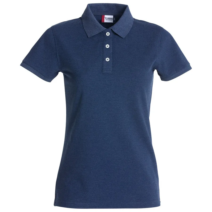 Clique Stretch Premium Polo Ladies Blauwmelange