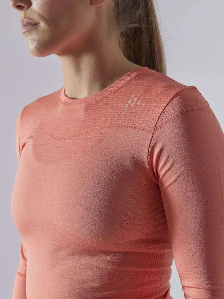 Craft  Fuseknit Comfort RN Thermoshirt Lange Mouwen Roze Dames