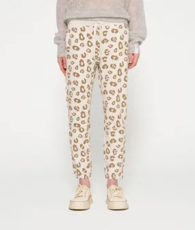 Cropped Jogger Leopard Soft White Melee 