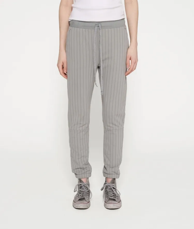 Cropped Jogger Pinstripe Graphite 