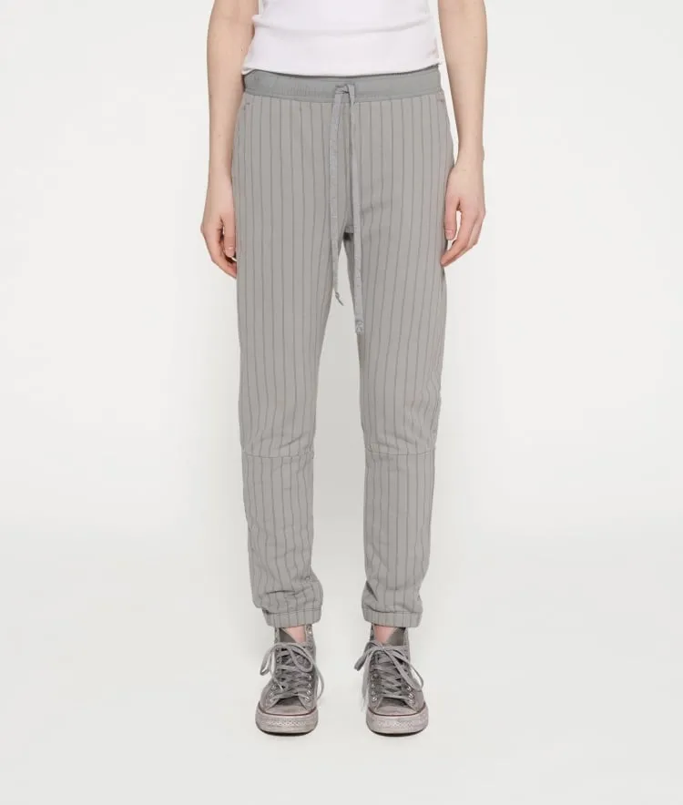 Cropped Jogger Pinstripe Graphite 