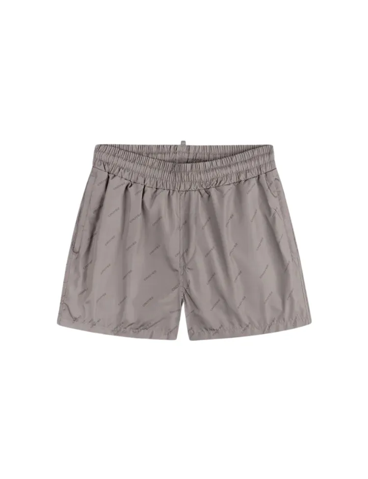 CROYEZ CROYEZ ALLOVER SWIM SHORTS  MUSHROOM