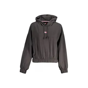 Dames Cropped Hoodie Zwart