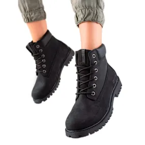 Dames wandelschoenen Big Star II274446 zwart
