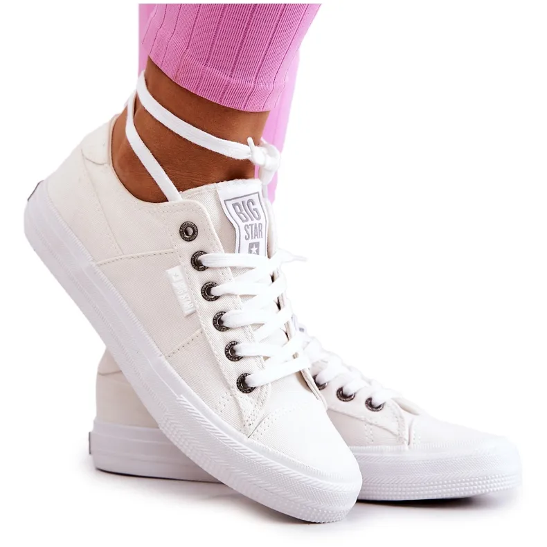 Damessneakers Big Star JJ274095 Witte sneakers