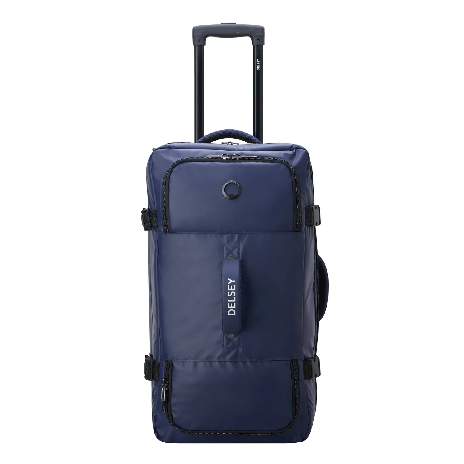 DELSEY RASPAIL 2WHEEL TROLLEY DUFFLE BAG 64 BLUE