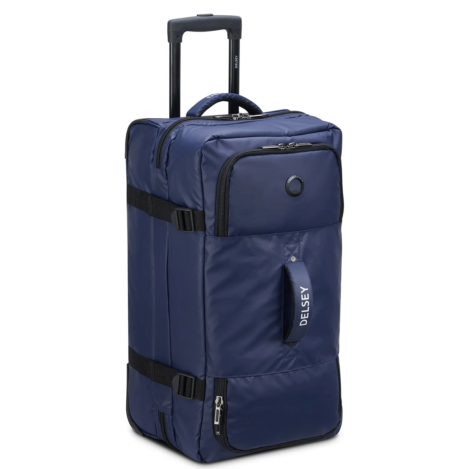 DELSEY RASPAIL 2WHEEL TROLLEY DUFFLE BAG 64 BLUE