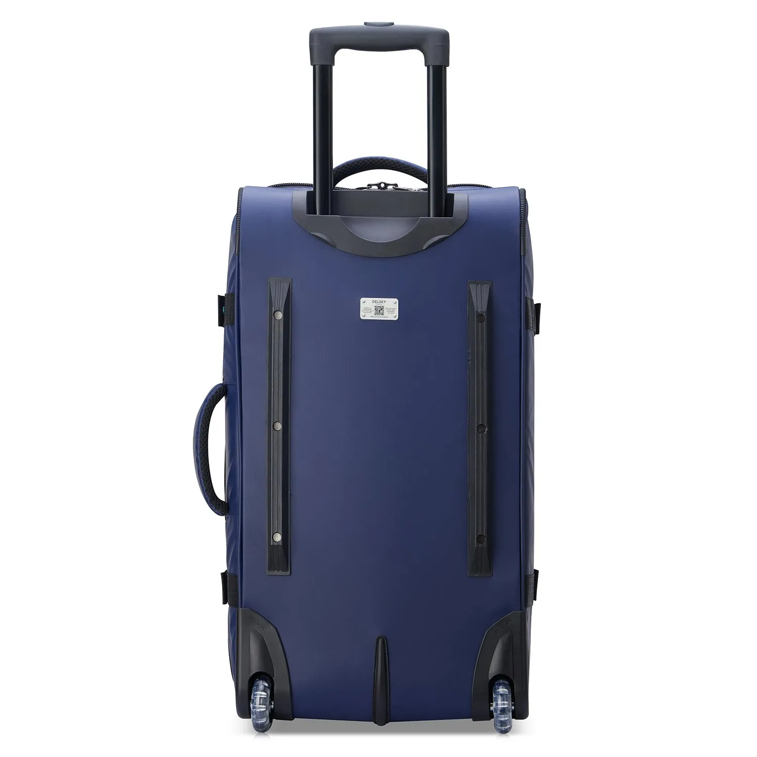 DELSEY RASPAIL 2WHEEL TROLLEY DUFFLE BAG 64 BLUE