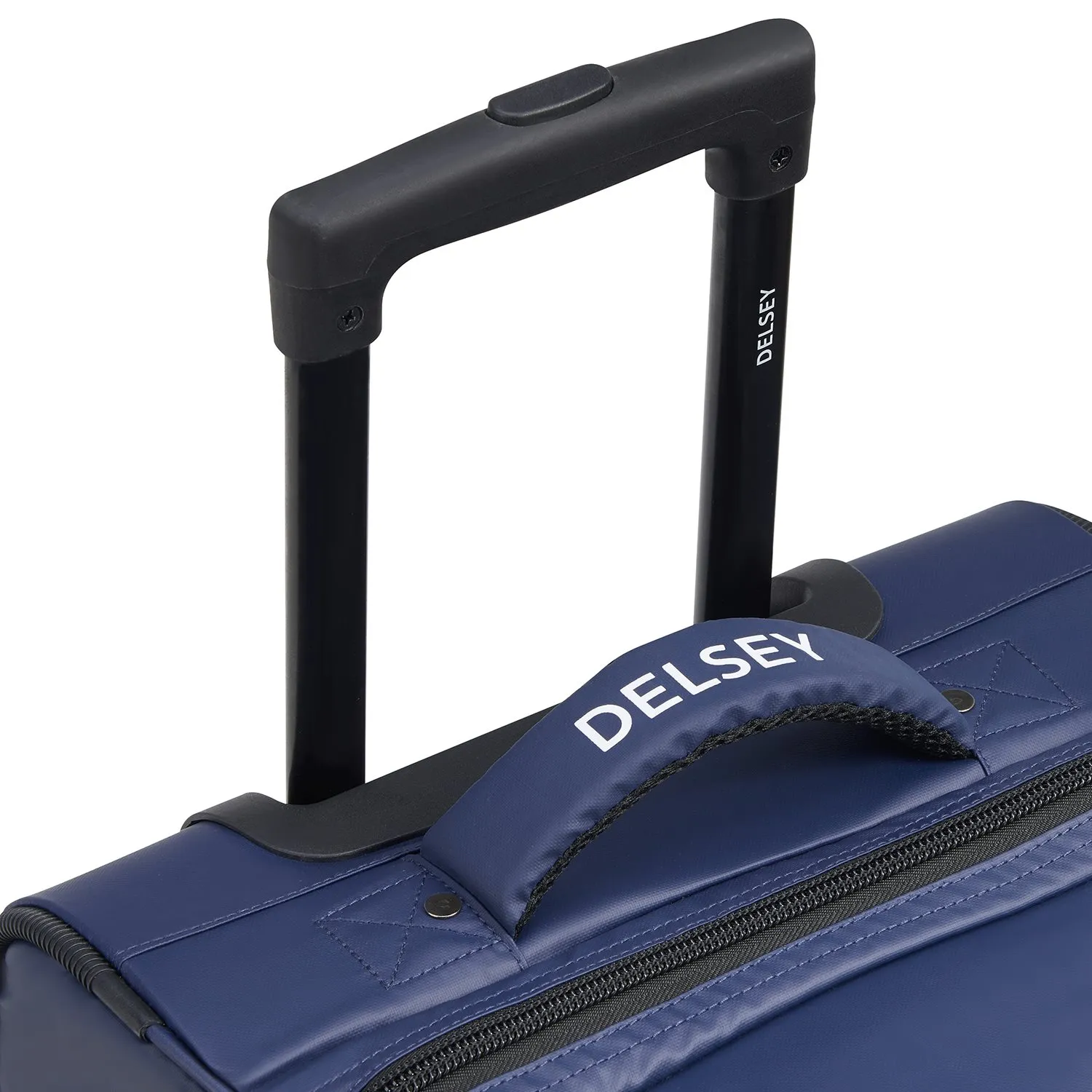 DELSEY RASPAIL 2WHEEL TROLLEY DUFFLE BAG 64 BLUE