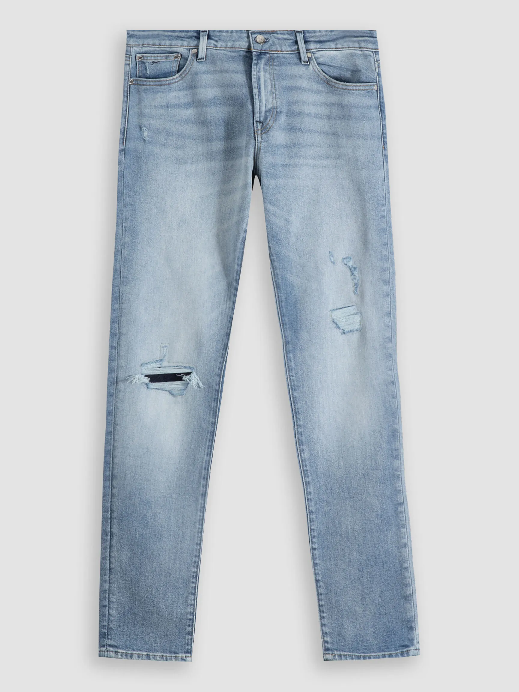 Denham Monroe, mid waist tapered fit stretch jeans