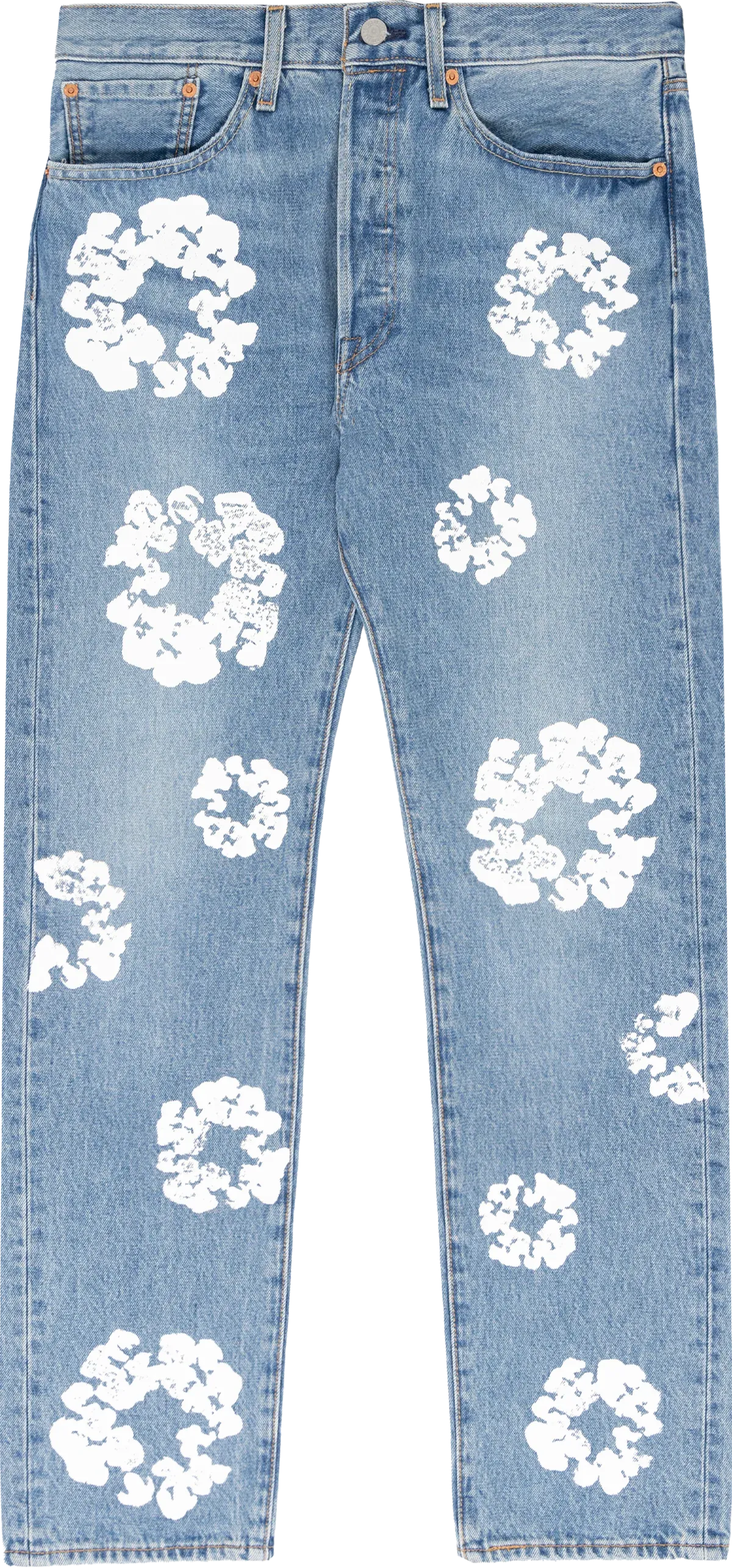 DENIM TEARS  THE COTTON WREATH JEAN LIGHT WASH