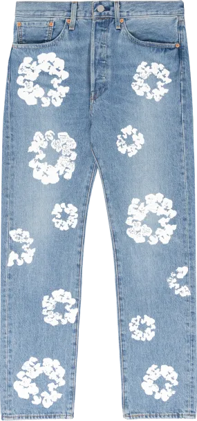 DENIM TEARS - THE COTTON WREATH JEAN LIGHT WASH