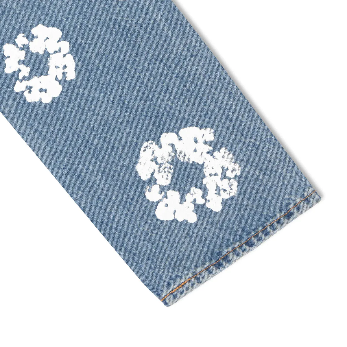 DENIM TEARS  THE COTTON WREATH JEAN LIGHT WASH