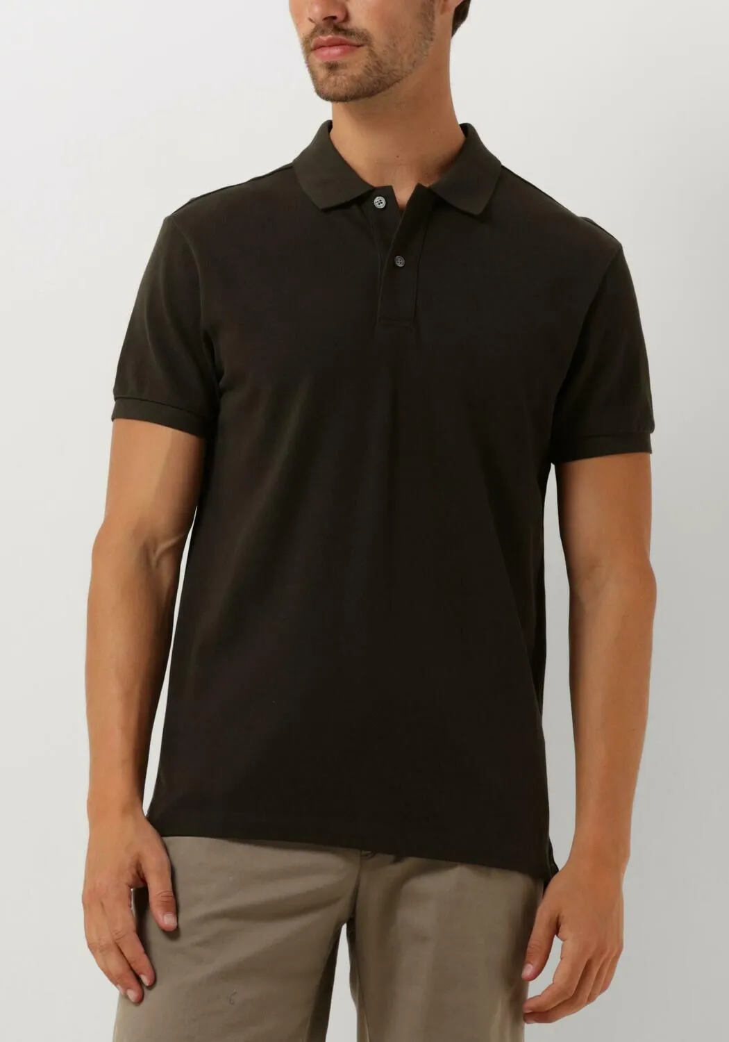 donkergroene profuomo polo polo short sleeve