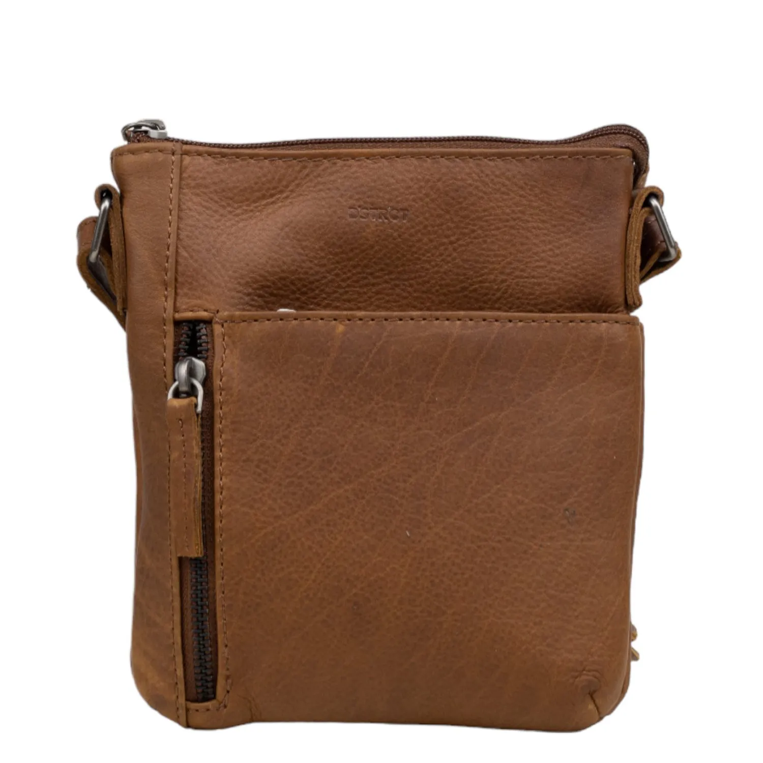 DSTRCT Preston Park Shoulder Bag/ Telephone Bag cognac