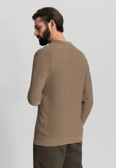 DSTREZZED PULLOVER MELANGE SLUB MERCURY POLO OAK (405578  265)