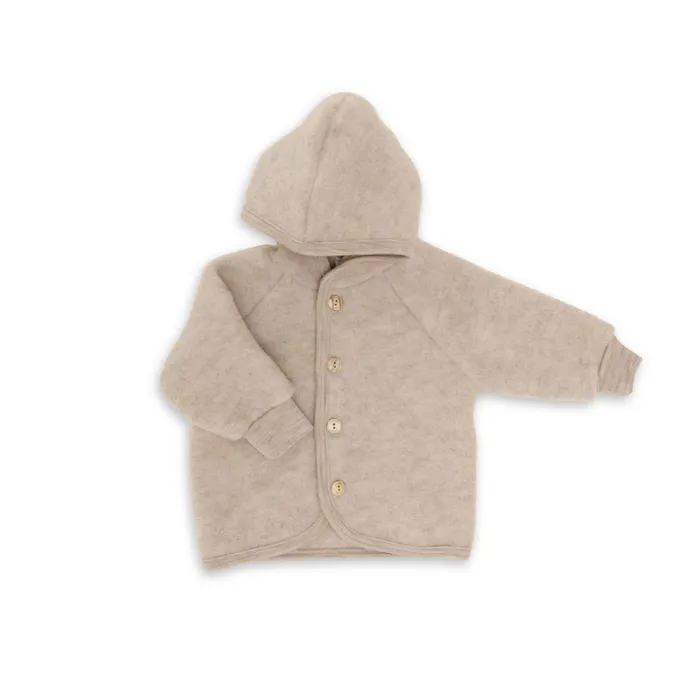 Engel natur Jas Beige Wol fleece Sand Melange