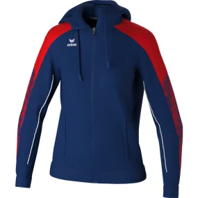 Erima Evo Star Trainingsjack Met Capuchon Dames - Marine / Rood