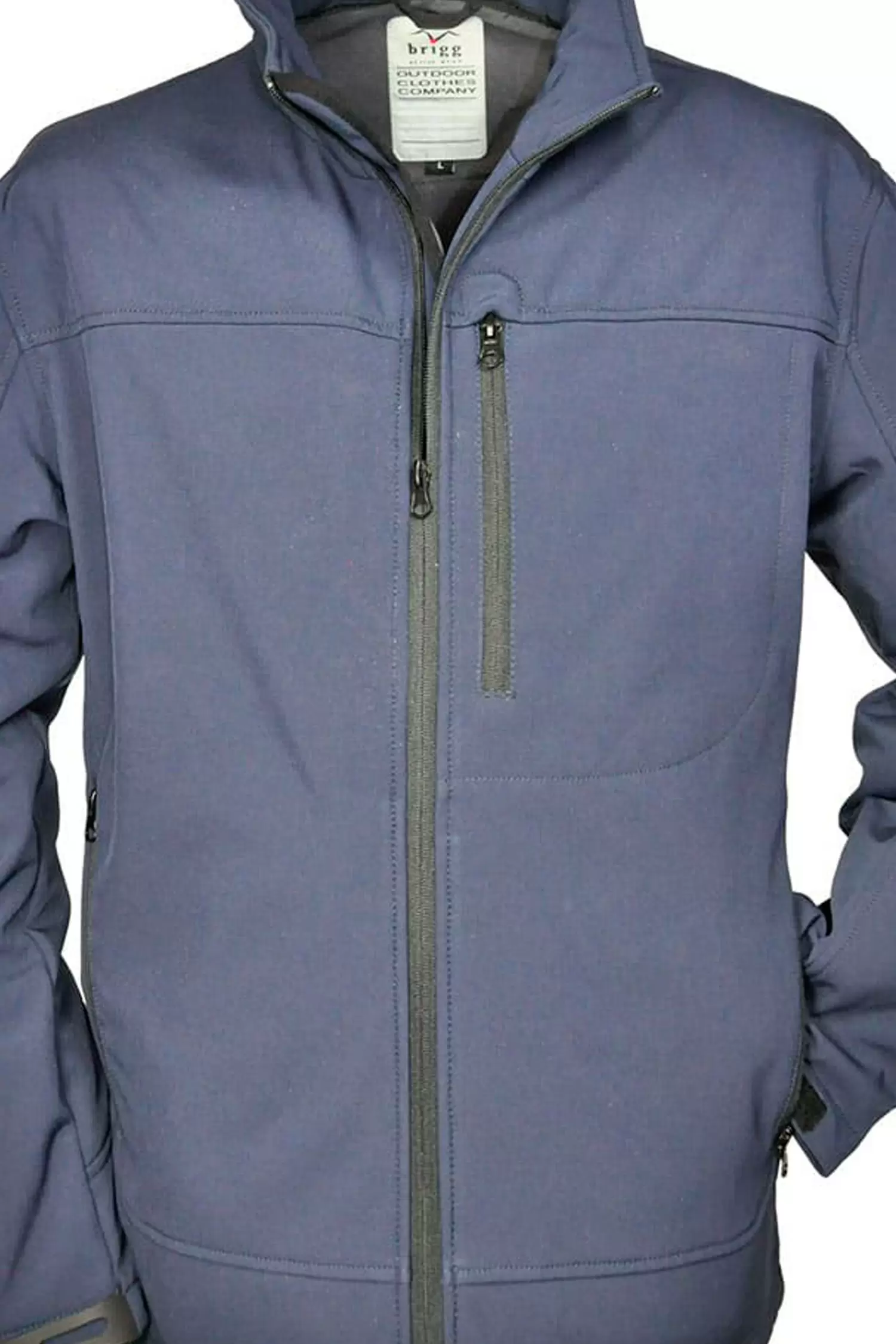 EXTRA LANGE OUTDOOR SOFTSHELL JAS VAN BRIGG (WATER EN WINDDICHT)