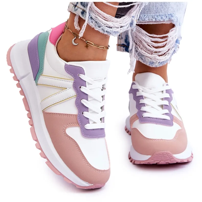FB2 Lage sportschoenen voor dames, veelkleurig Elliot wit