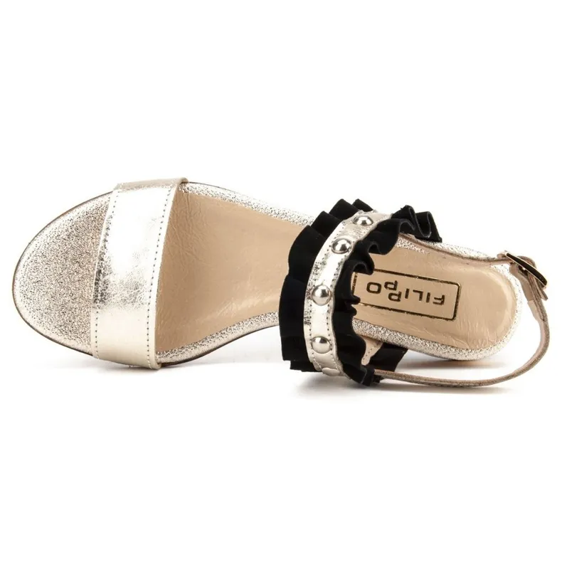 Filippo 500 Sandalen Zwart / Goud gouden