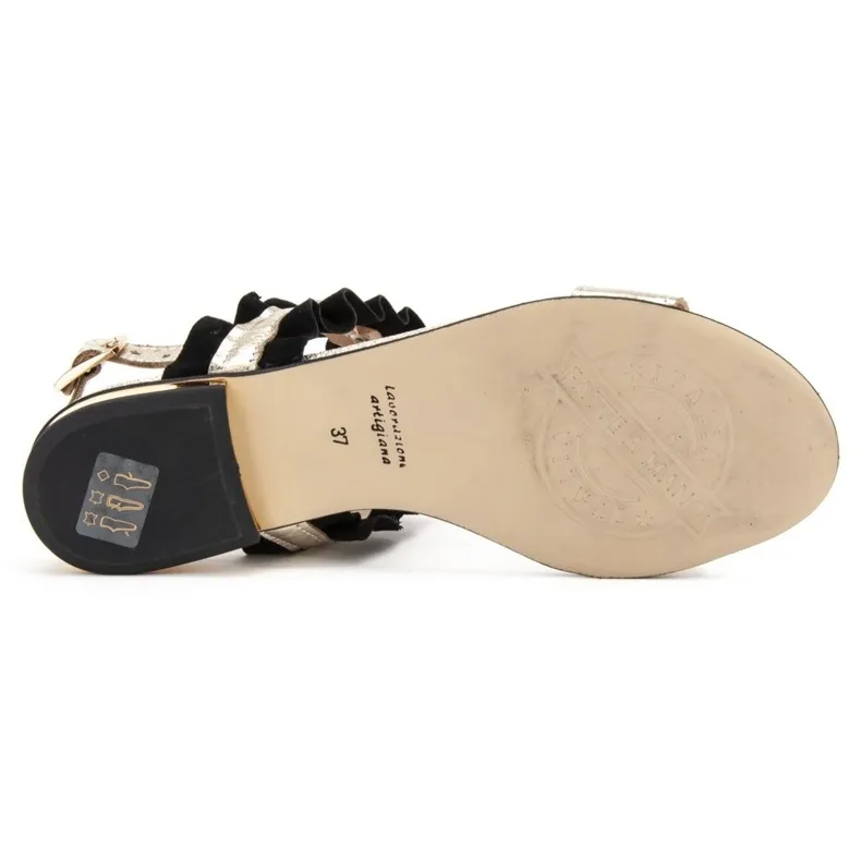 Filippo 500 Sandalen Zwart / Goud gouden