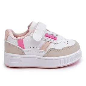 FR1 Klassieke sportschoenen voor kinderen Wit en roze Marlin