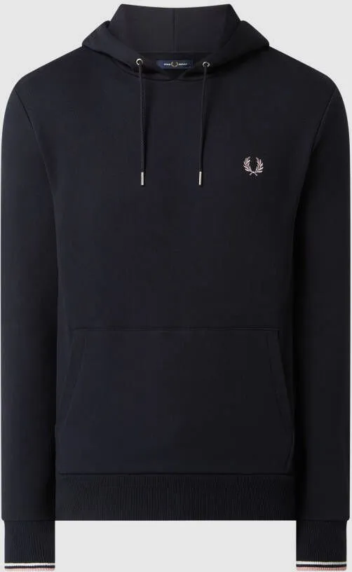 FRED PERRY Heren Truien & Vesten Tipped Hooded Sweatshirt Donkerblauw