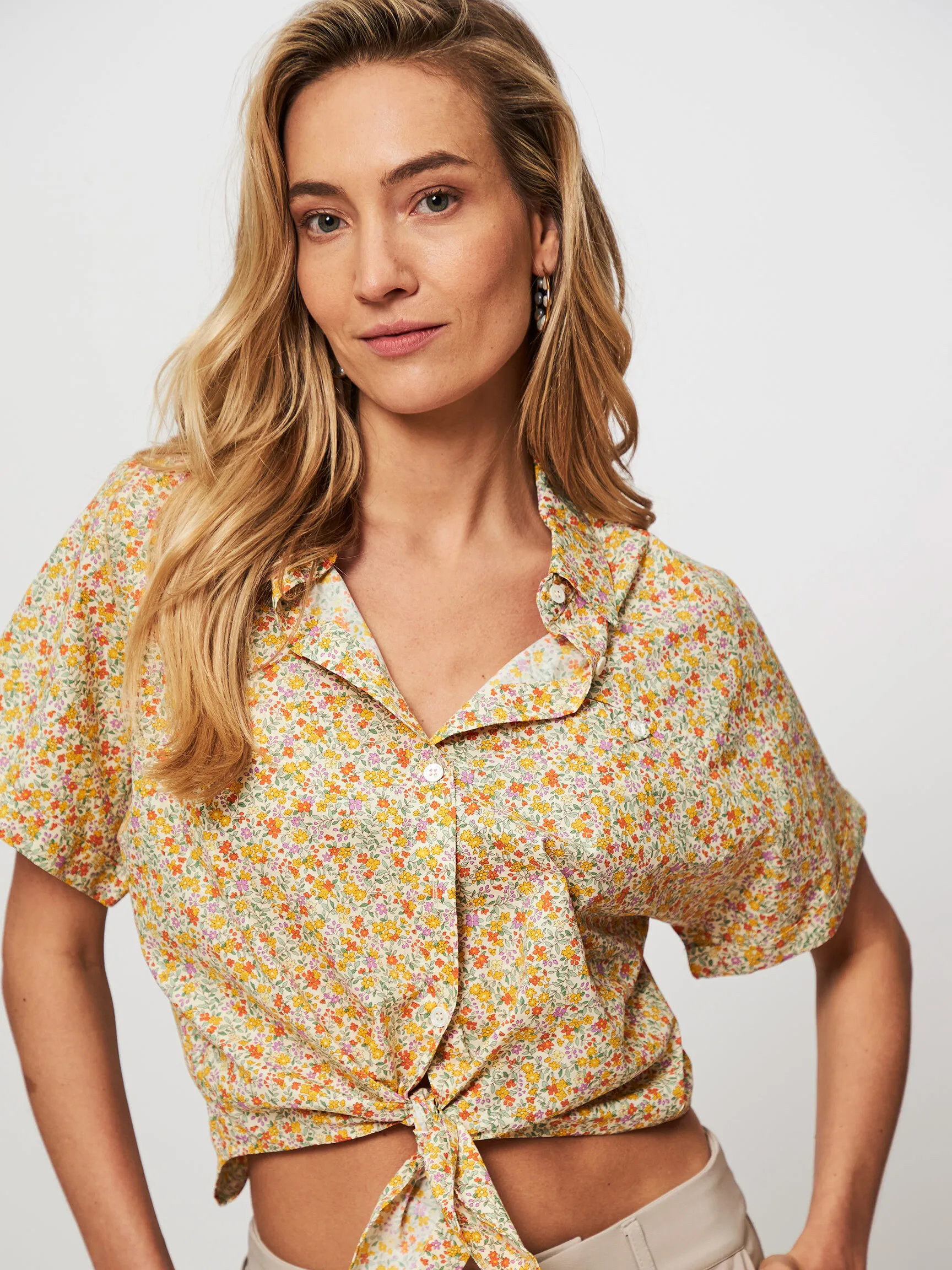 Frnch Candys, katoenen blouse met print