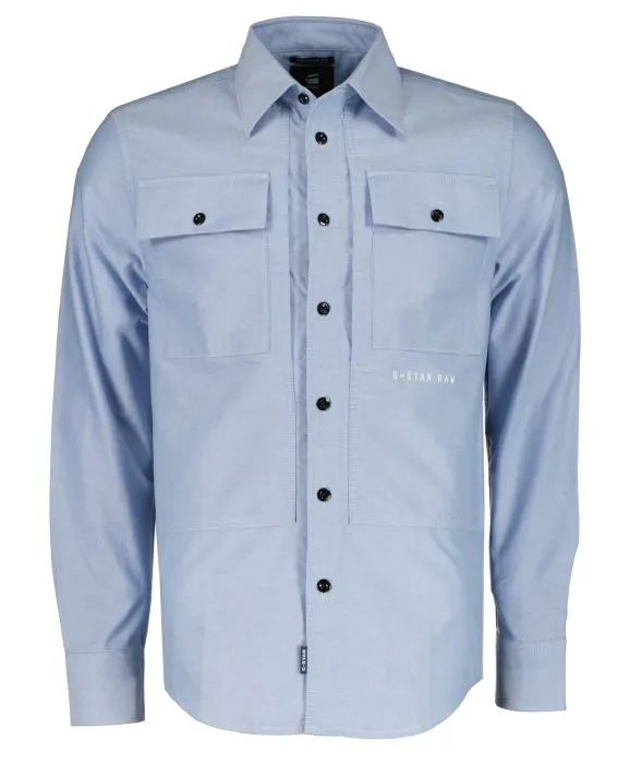 GSTAR OVERHEMD  MODERN FIT  BLAUW