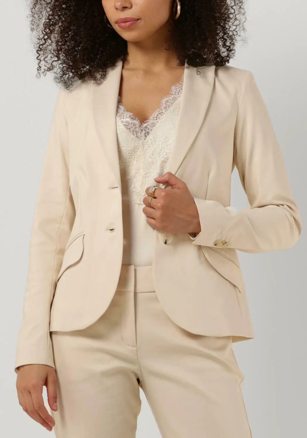 gebroken wit summum blazer blazer classic stretch (1s100)