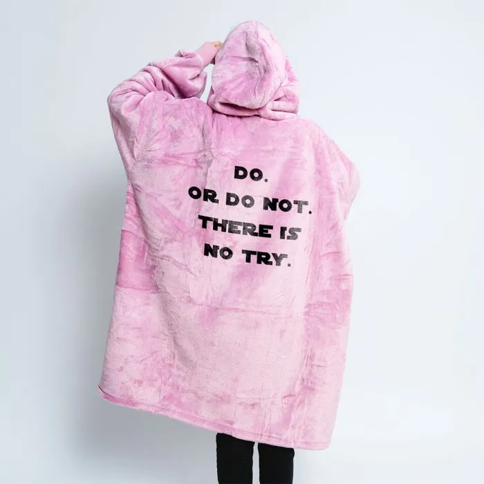Gepersonaliseerde Hoodie Deken met spreuk