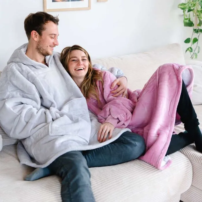 Gepersonaliseerde Hoodie Deken met spreuk