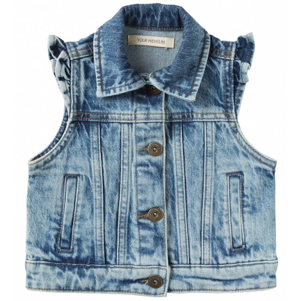 Gilet Prudence stretch denim (sky blue)