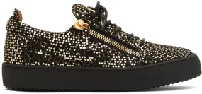 Giuseppe Zanotti Black & Gold Frankie Sneakers (RU20009-92930)