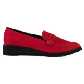 Goodin Elegante rode mocassins rood