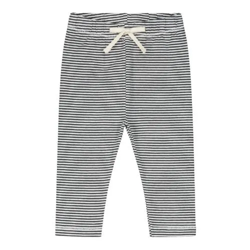 GRAY LABEL BABY LEGGINGS NEARLY BLACK  CREAM | BROEK