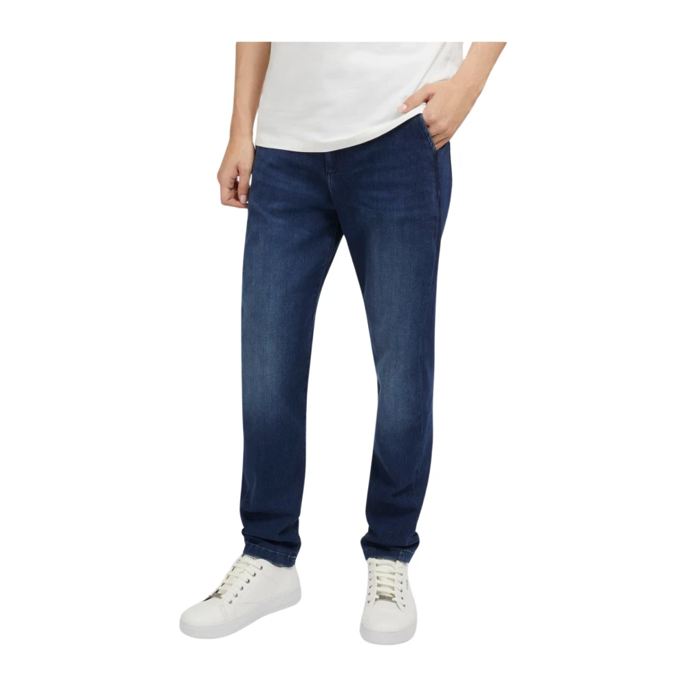 GUESS DENIM CHINO  BLAUWE TAPERED JEANS