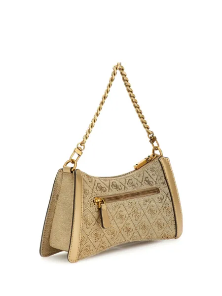 GUESS GUESS DILI SMALL SHOULDER BAG  LATTE LOGO