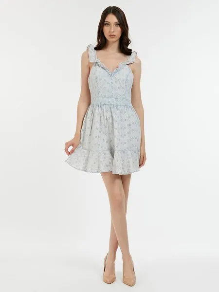 GUESS GUESS SHARON DRESS  BEST COAST BLUE