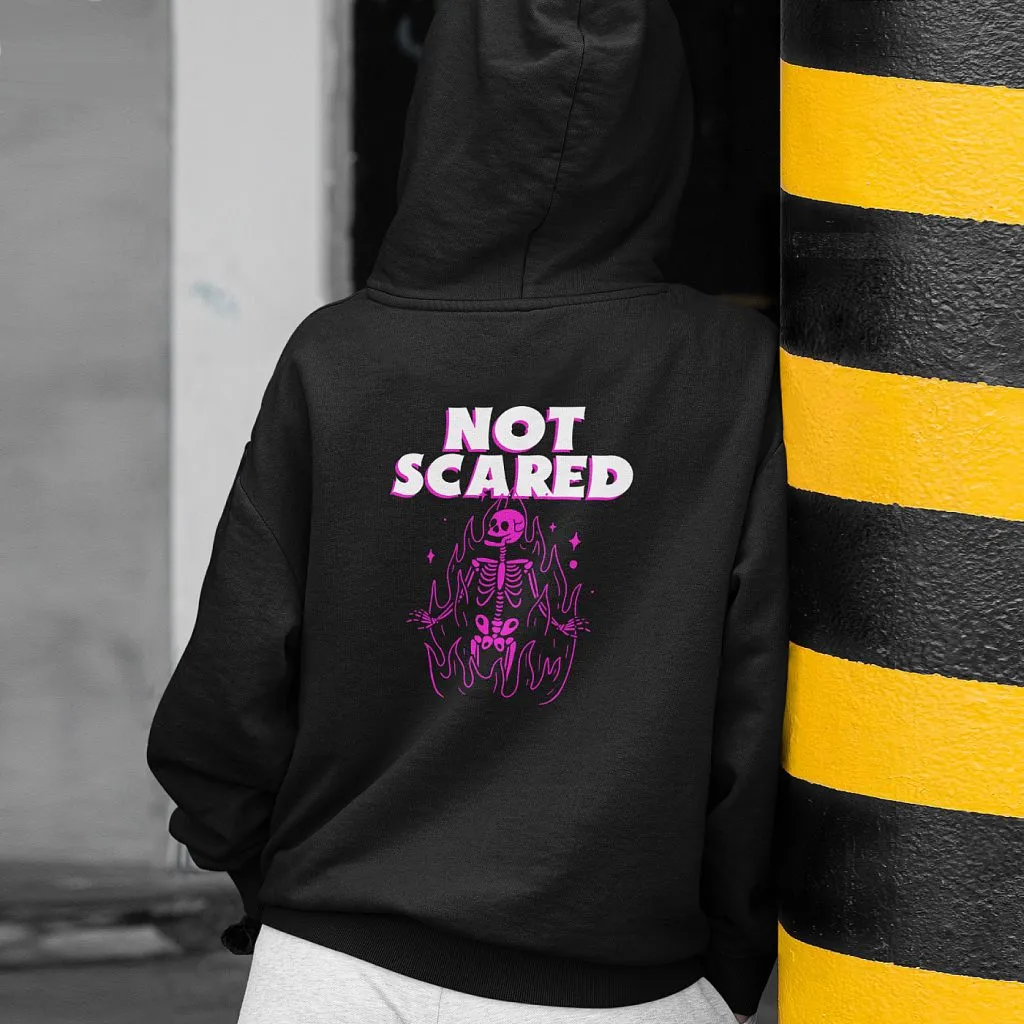 Halloween Hoodie Not Scared Back