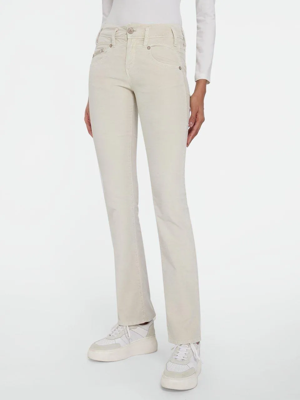 Herrlicher Fluwelen jeans Pearl