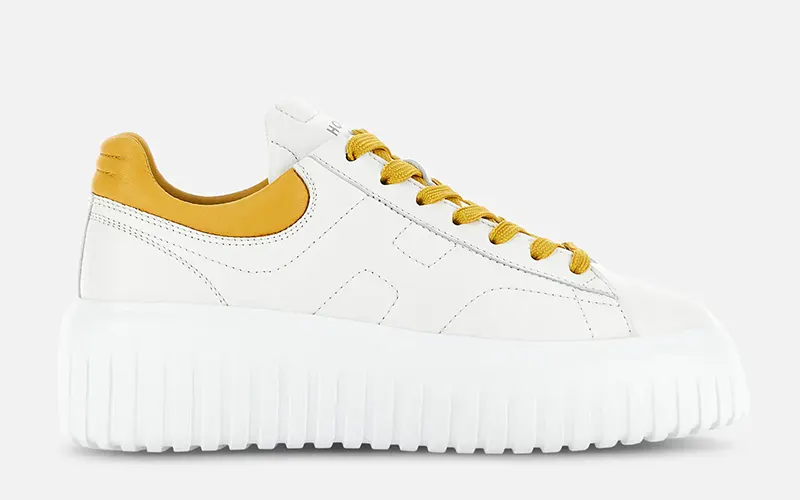 HOGAN H STRIPES SNEAKERS WITGEEL