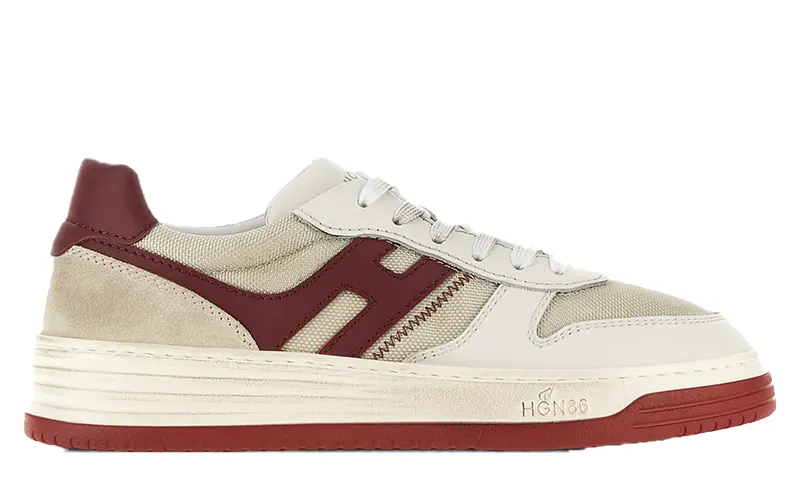 Hogan H630 Sneakers White Burgundy