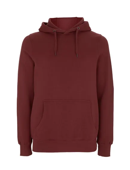 Hoodie bio katoen unisex, bordeaux light – EARTH POSITIVE