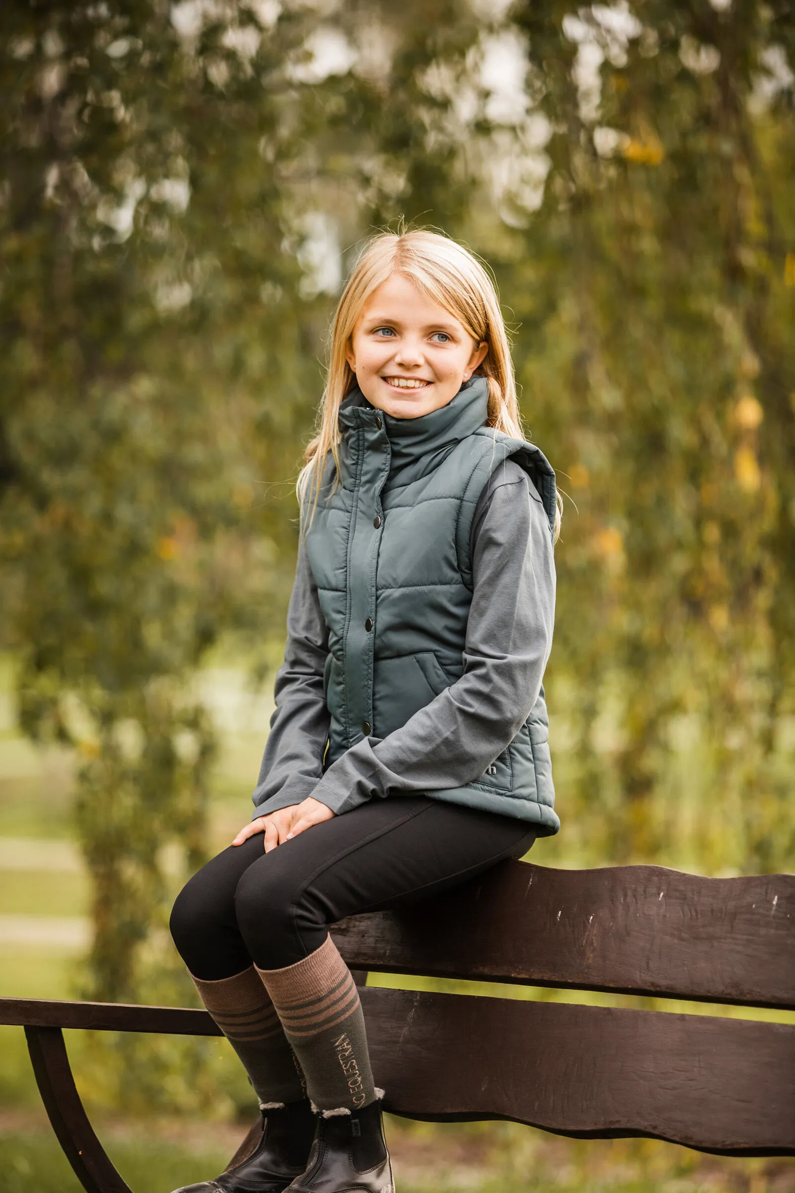 Horze Leighton winter bodywarmer, tieners