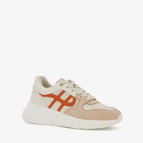 Hush Puppies dames sneakers beige roze
